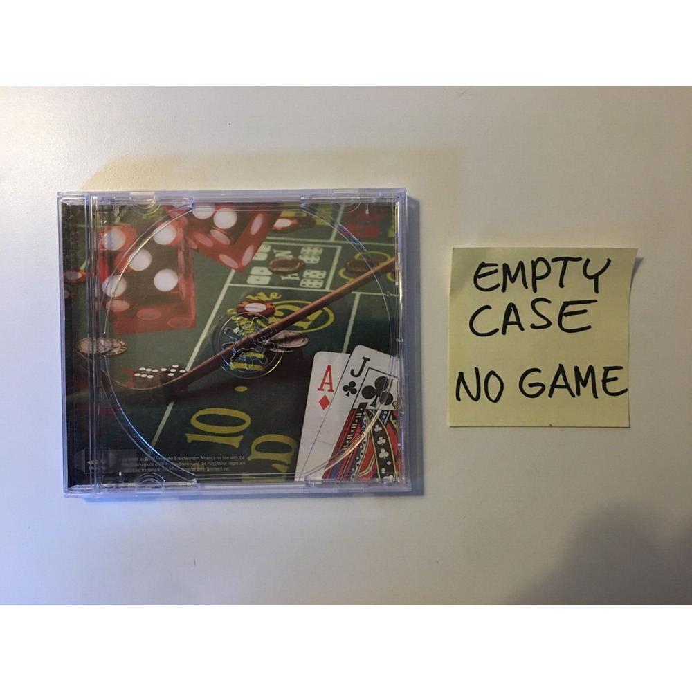 Vegas Games 2000 for PS1 (Sony PlayStation 1, 1999) Box Only, No Game or Manual